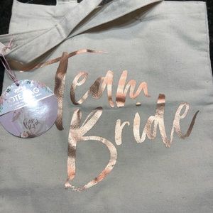 Rose Gold Team Bride Tote